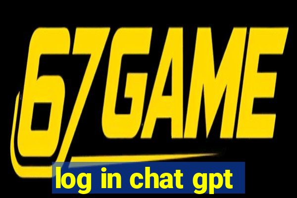 log in chat gpt